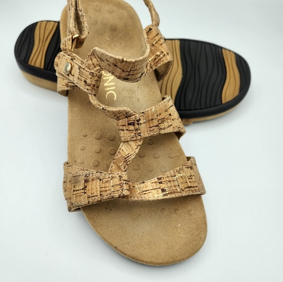 Vionic 342 Paros Cork Strappy Sandals Orthopedic Velcro Comfort Women’s Size 7 - Picture 8 of 8